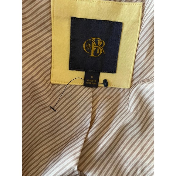 OBR Womens Classic Fit Single Button Blazer Jacket Long Sleeve Size S Yellow - Picture 10 of 11